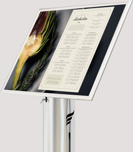 Speisekartenhalter für Desinfektionssäule Model M