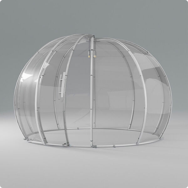 astreea® Igloo Plus Polycarbonat Überzug mit Schiebetür